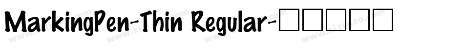 MarkingPen-Thin Regular字体转换